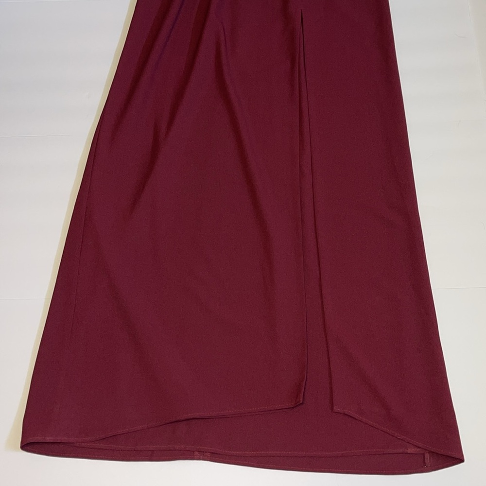 🆕 Park & Fifth “Gabriola” Burgundy Long Sleeveless Dress - Women’s Size 4 - Picture 4 of 12